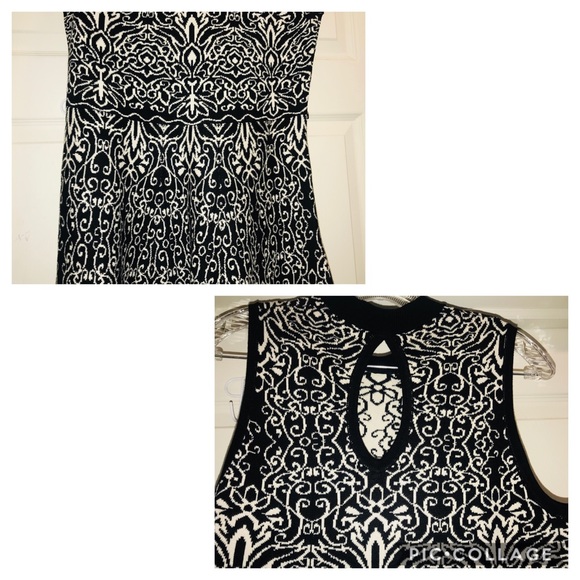 🖤Black white women short sleeve winter warm dress - Picture 8 of 8